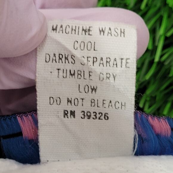 Vintage 80s MOD Track Jacket Women Large 22x22 Crop Boxy USA - Picture 8 of 13